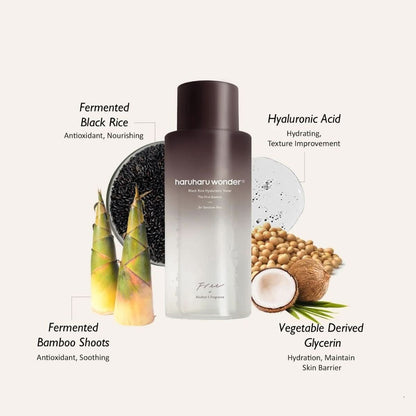 haruharu wonder Black Rice Hyaluronic Toner - Free of Alcohol &amp; Fragrance Korean Skincare | VELVET GLOW