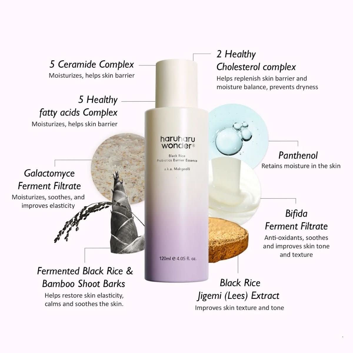 haruharu wonder Black Rice Probiotics Barrier Essence Korean Skincare | VELVET GLOW