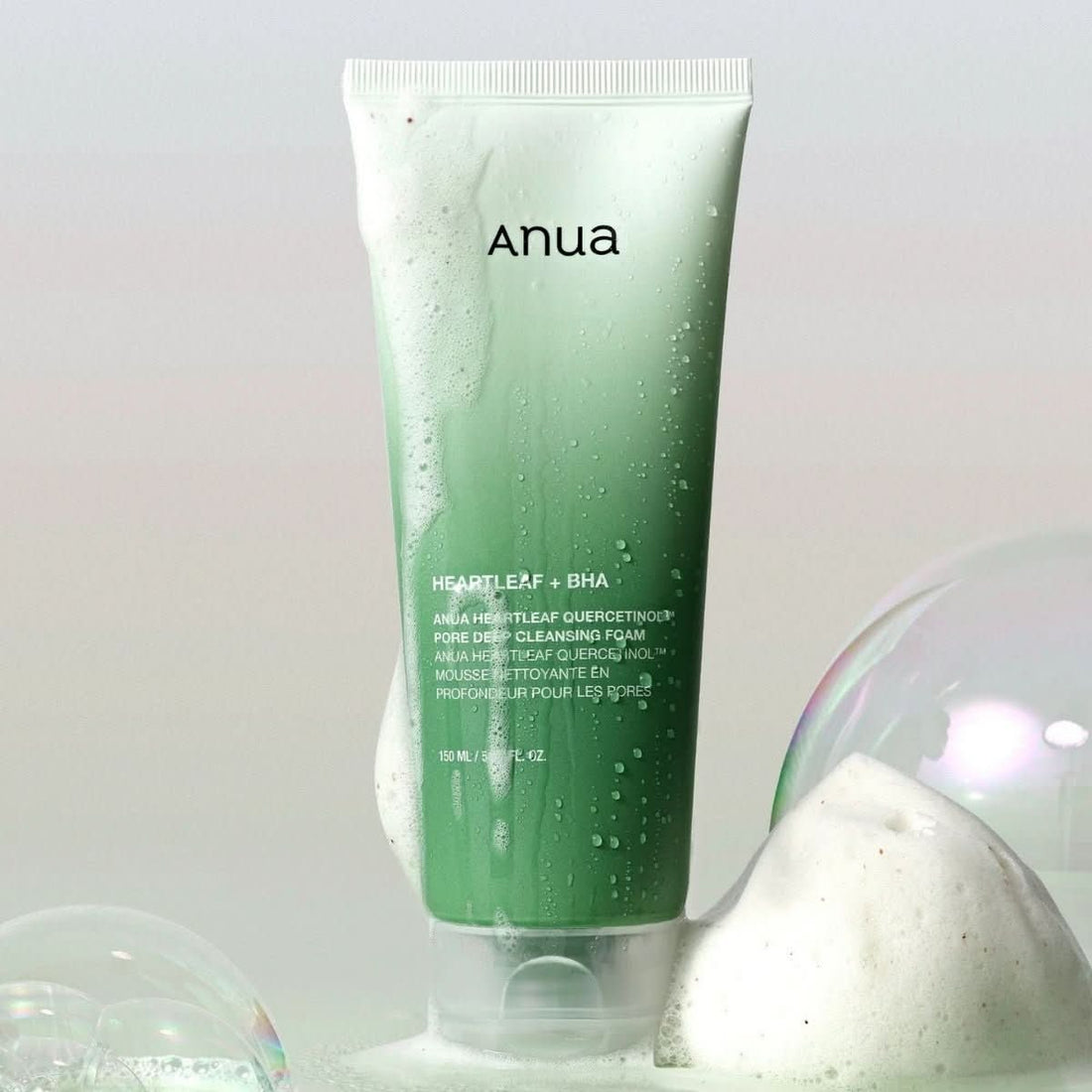 Anua Heartleaf Quercetinol Pore Deep Cleansing Foam Korean Skincare | VELVET GLOW