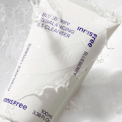 Innisfree Blueberry Rebalancing 5.5 Cleanser Korean Skincare | VELVET GLOW