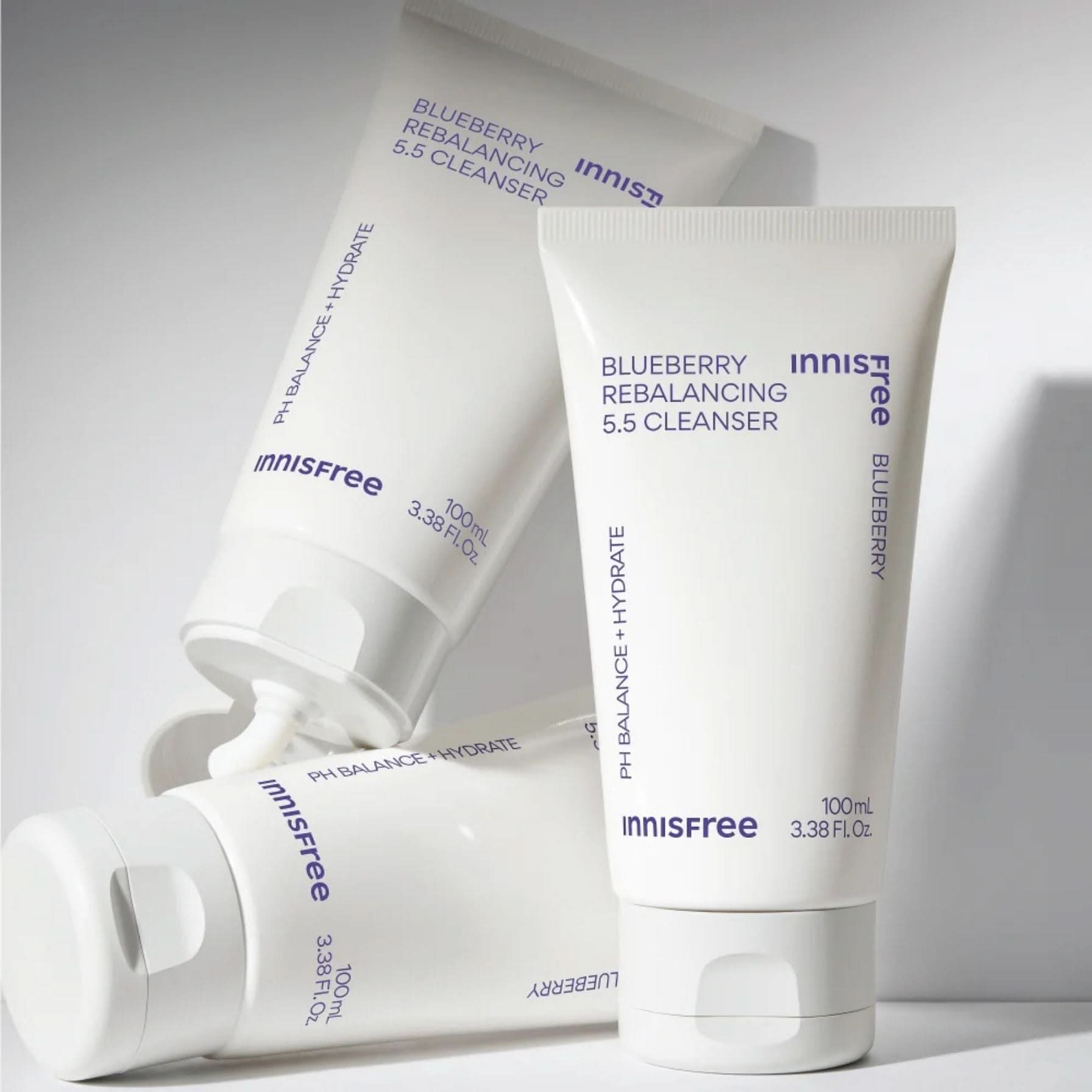 Innisfree Blueberry Rebalancing 5.5 Cleanser Korean Skincare | VELVET GLOW