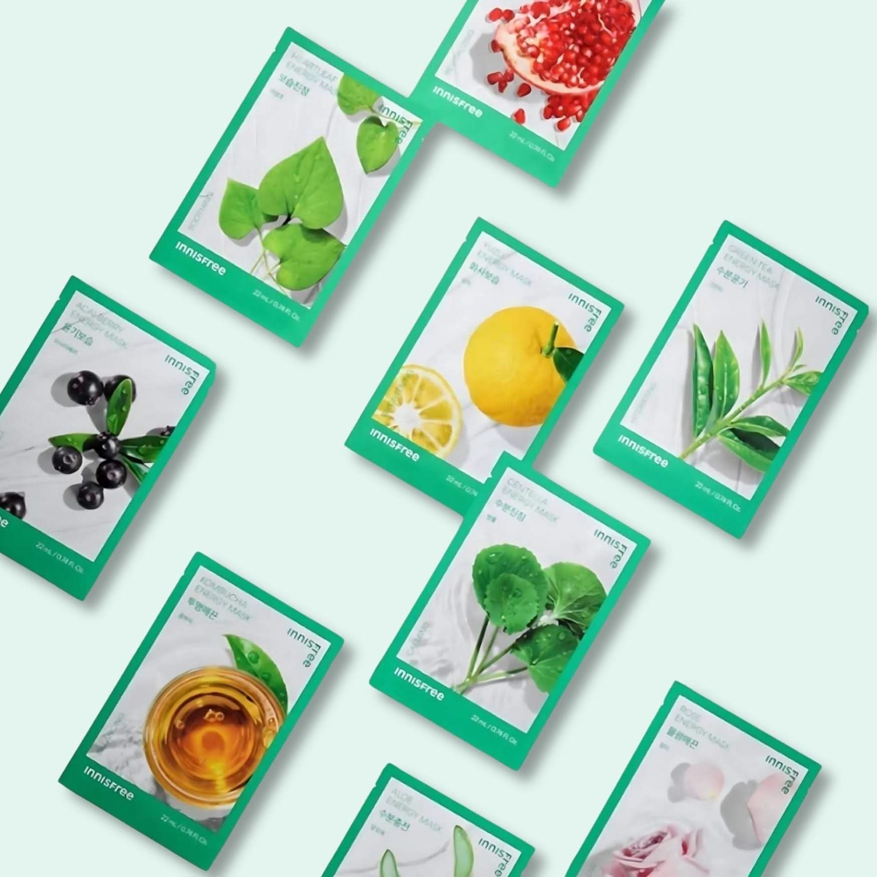 Innisfree My Real Squeeze Mask EX – 16 Types Korean Skincare | VELVET GLOW