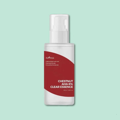 Isntree Chestnut 8% AHA Clear Essence Korean Skincare | VELVET GLOW