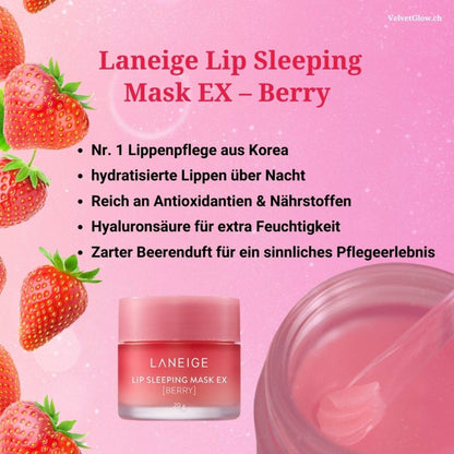 LANEIGE Lip Sleeping Mask – 9 Types Korean Skincare | VELVET GLOW