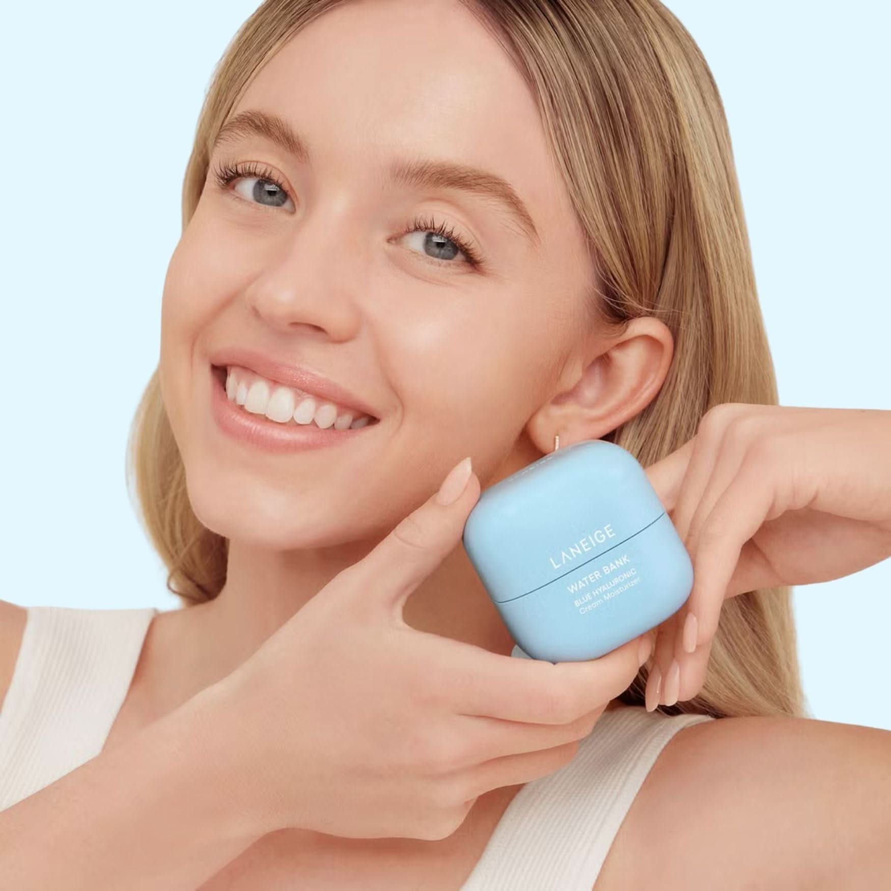 LANEIGE Water Bank Blue Hyaluronic Cream Moisturizer Korean Skincare | VELVET GLOW