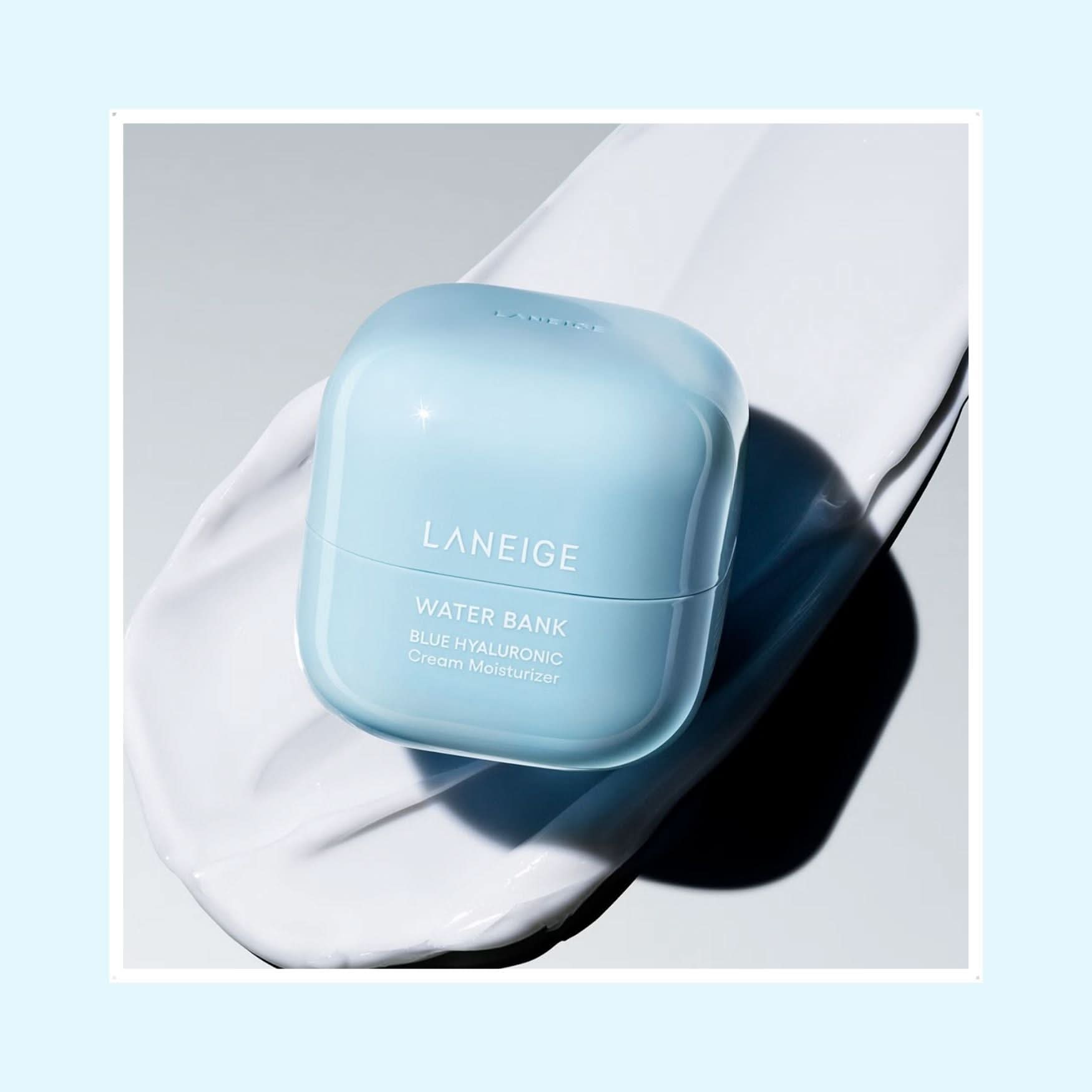 LANEIGE Water Bank Blue Hyaluronic Cream Moisturizer Korean Skincare | VELVET GLOW
