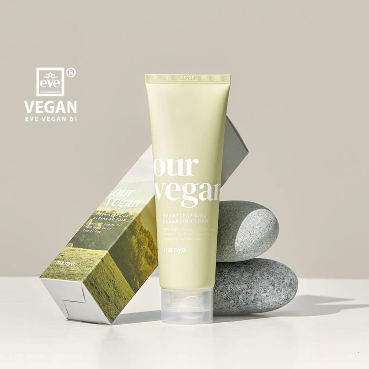 Ma:nyo Our Vegan Heartleaf Cica Cleansing Foam Korean Skincare | VELVET GLOW