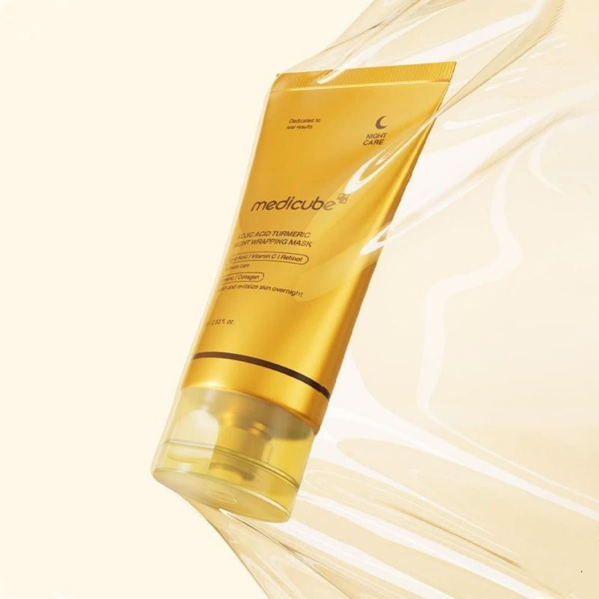 Medicube Kojic Acid Turmeric Overnight Wrapping Mask Korean Skincare | VELVET GLOW