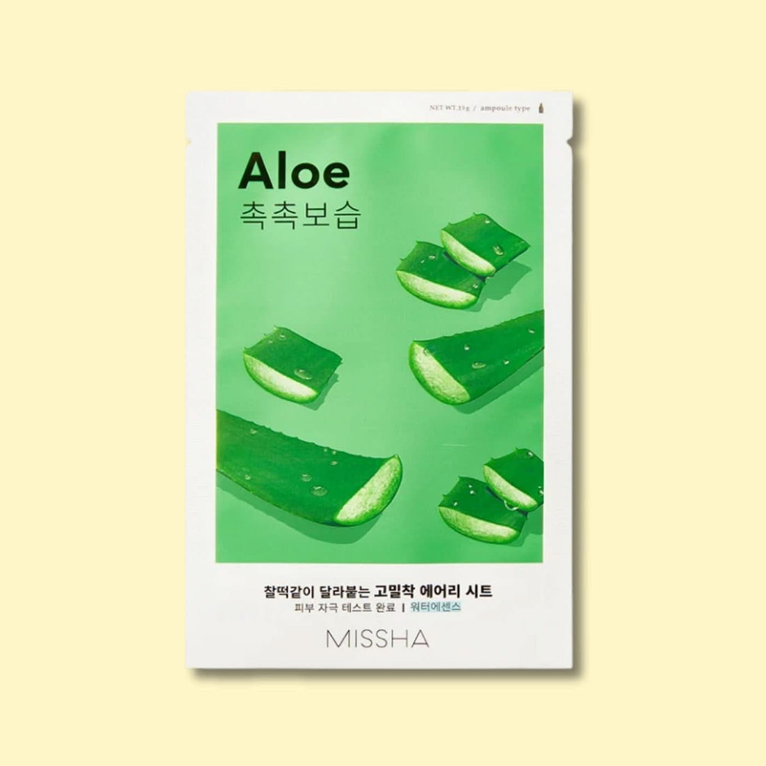MISSHA Airy Fit Aloe Sheet Mask Korean Skincare | VELVET GLOW