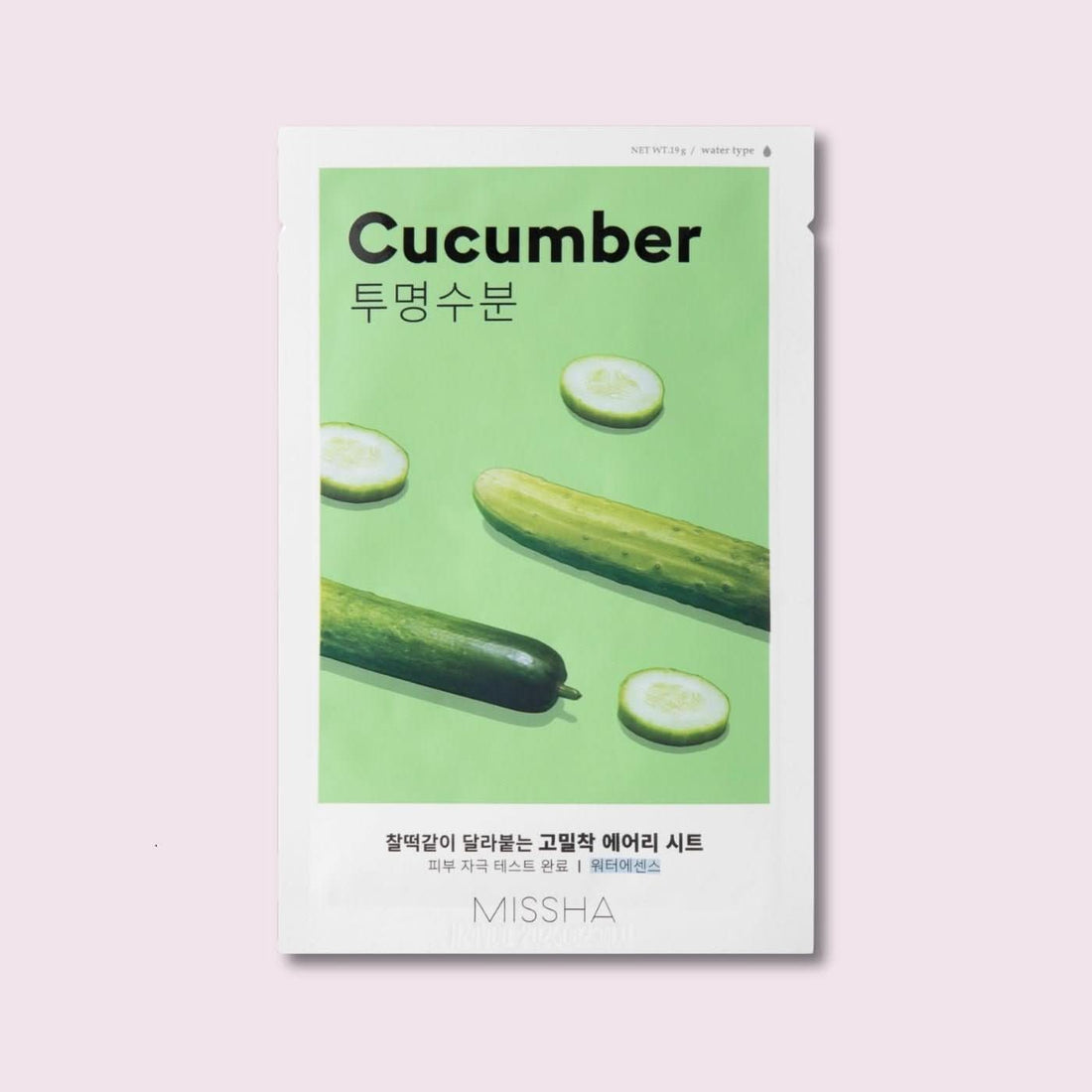 MISSHA Airy Fit Cucumber Sheet Mask Korean Skincare | VELVET GLOW