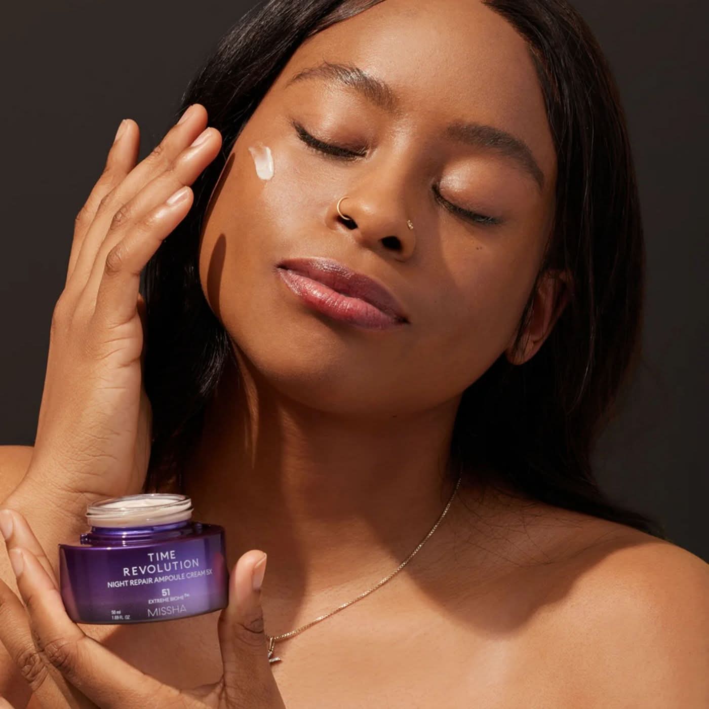 MISSHA Time Revolution Night Repair Ampoule Cream 5X Korean Skincare | VELVET GLOW