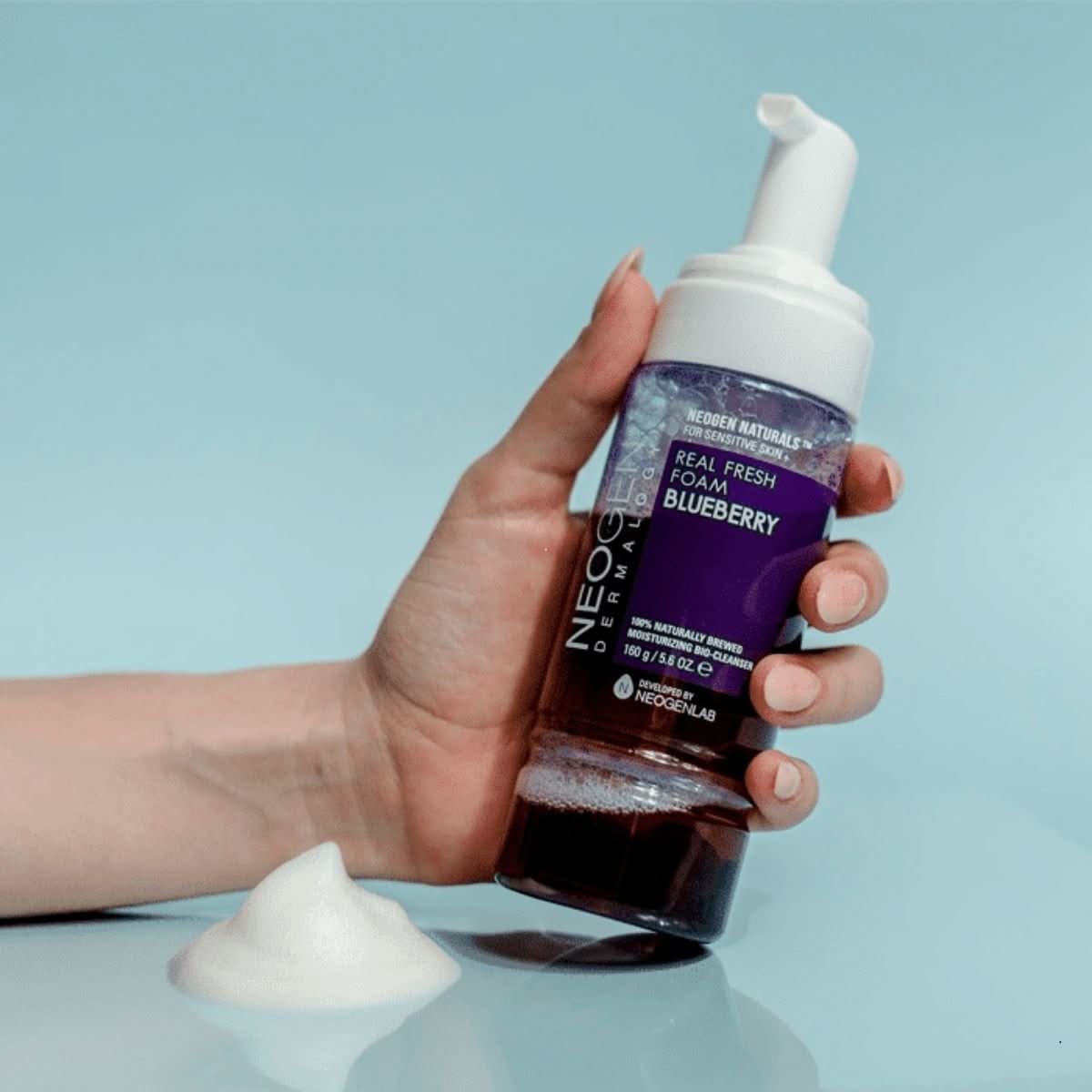 NEOGEN Real Fresh Foam Cleanser Blueberry Korean Skincare | VELVET GLOW