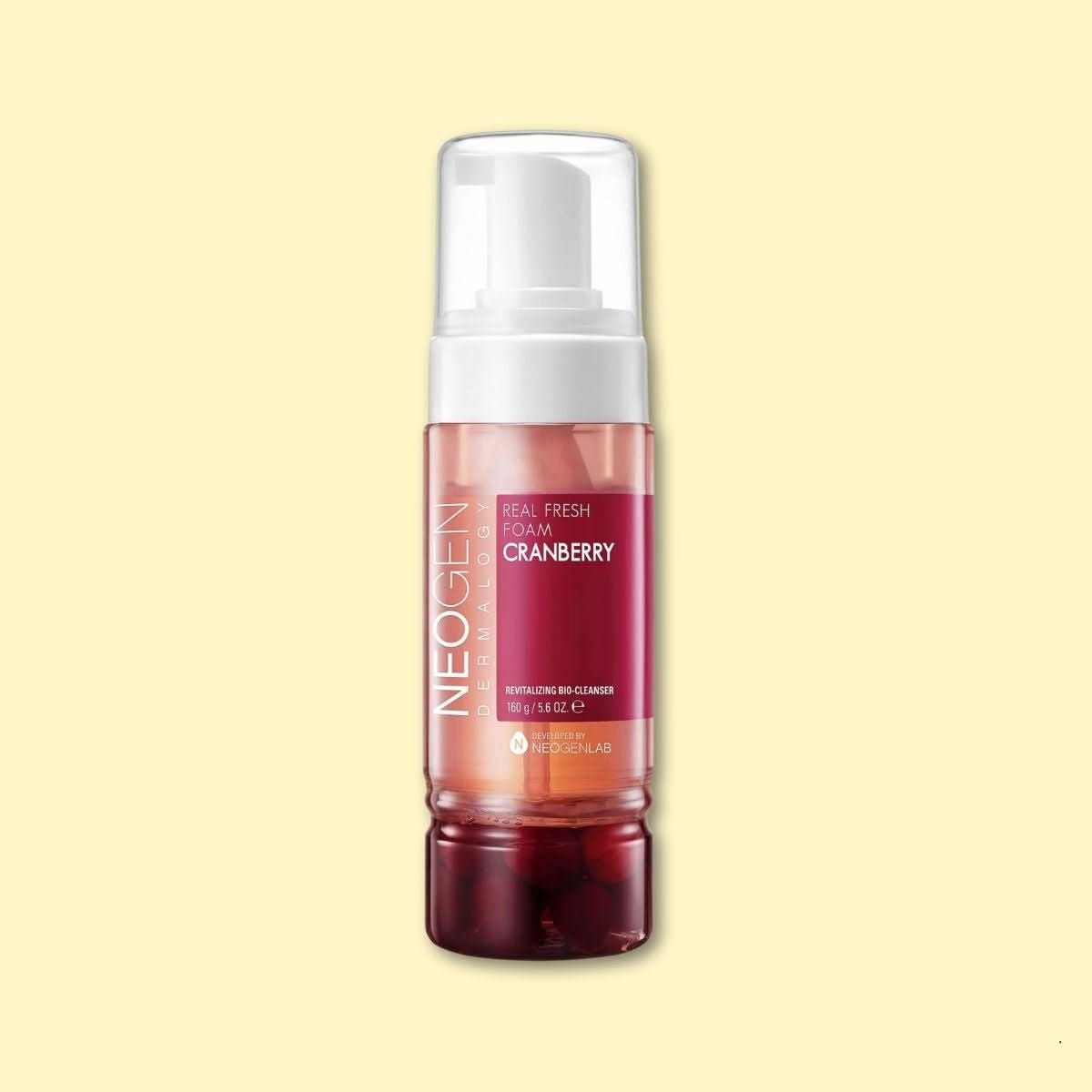 NEOGEN Real Fresh Foam Cleanser Cranberry Korean Skincare | VELVET GLOW
