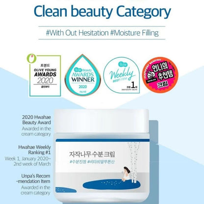 Round Lab Birch Moisturizing Cream Korean Skincare | VELVET GLOW