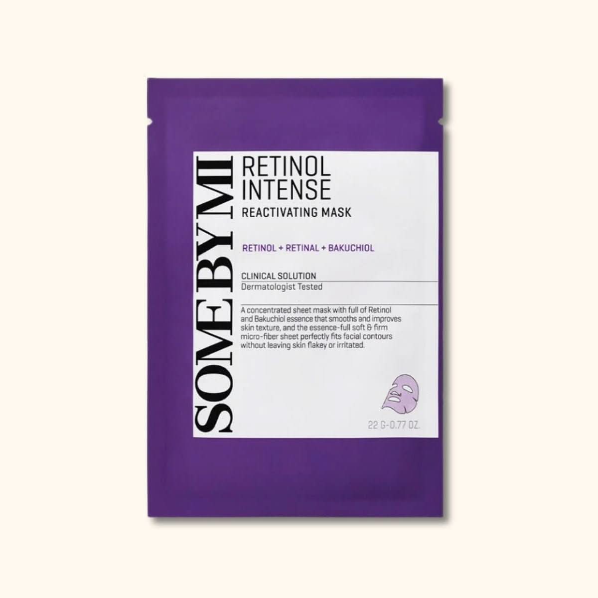 SOME BY MI Retinol Intense Sheetmask Korean Skincare | VELVET GLOW