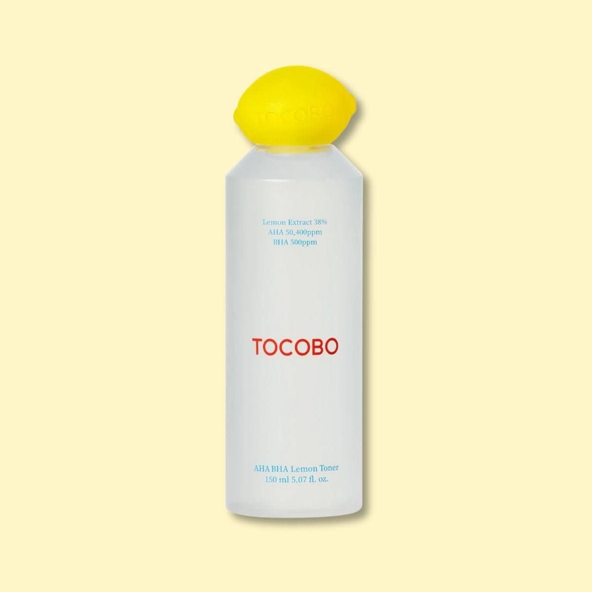 TOCOBO AHA BHA Lemon Toner Korean Skincare | VELVET GLOW