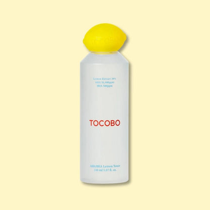 TOCOBO AHA BHA Lemon Toner Korean Skincare | VELVET GLOW