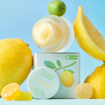 TOCOBO Lemon Sugar Scrub Lip Mask Korean Skincare | VELVET GLOW