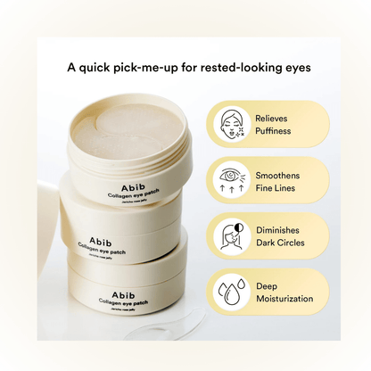 Abib Collagen eye patch Jericho rose jelly Korean Skincare | VELVET GLOW