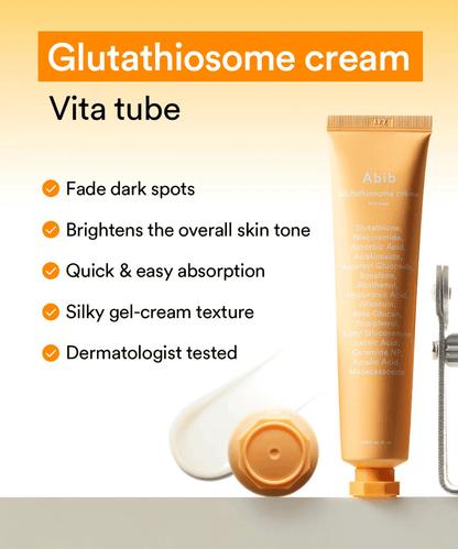 Abib Glutathiosome cream Vita tube Korean Skincare | VELVET GLOW