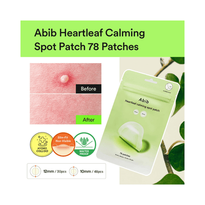Abib Heartleaf Calming Spot Patch Korean Skincare | VELVET GLOW