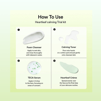 Abib Heartleaf calming Trial Kit Korean Skincare | VELVET GLOW