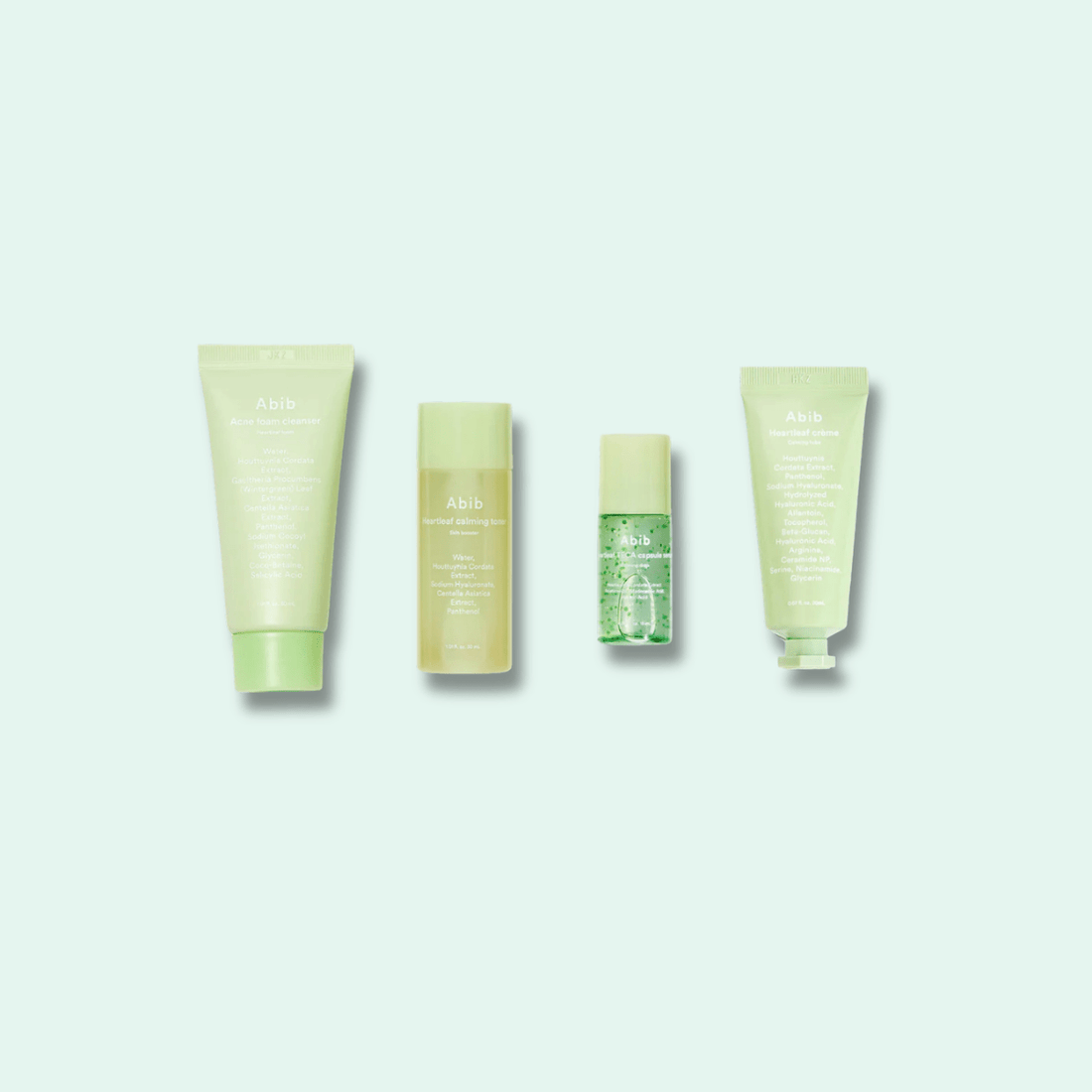 Abib Heartleaf calming Trial Kit Korean Skincare | VELVET GLOW