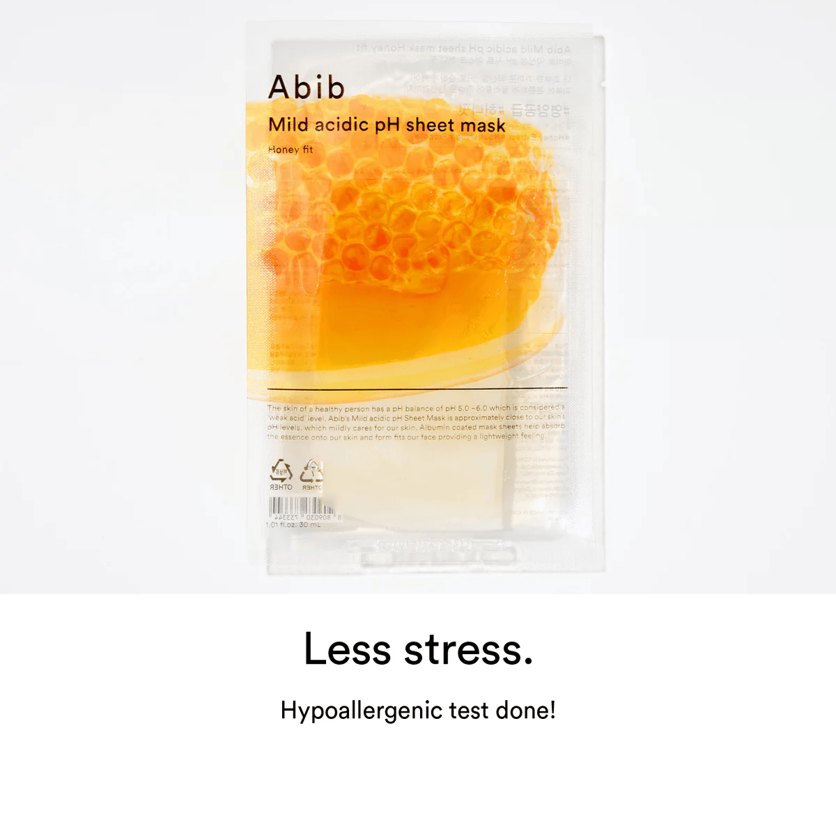 Abib Mild acidic pH sheet mask Honey fit Korean Skincare | VELVET GLOW