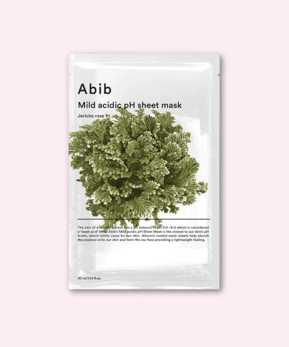 Abib Mild acidic pH sheet mask Jericho rose fit Korean Skincare | VELVET GLOW