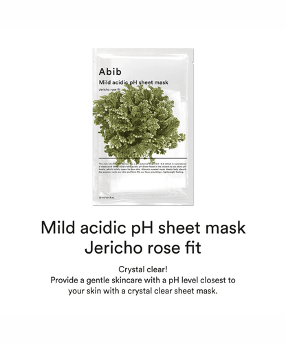Abib Mild acidic pH sheet mask Jericho rose fit Korean Skincare | VELVET GLOW