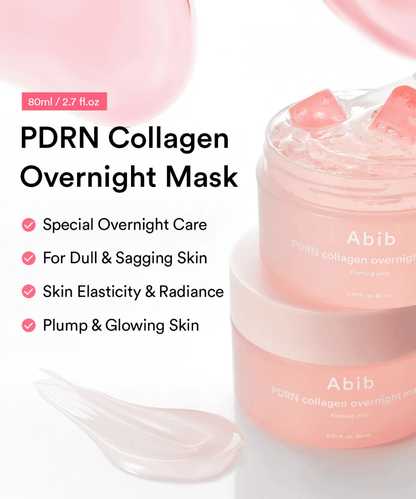 Abib PDRN collagen overnight mask Firming jelly Korean Skincare | VELVET GLOW