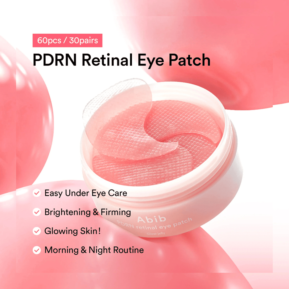Abib PDRN retinal eye patch Glow jelly Korean Skincare | VELVET GLOW
