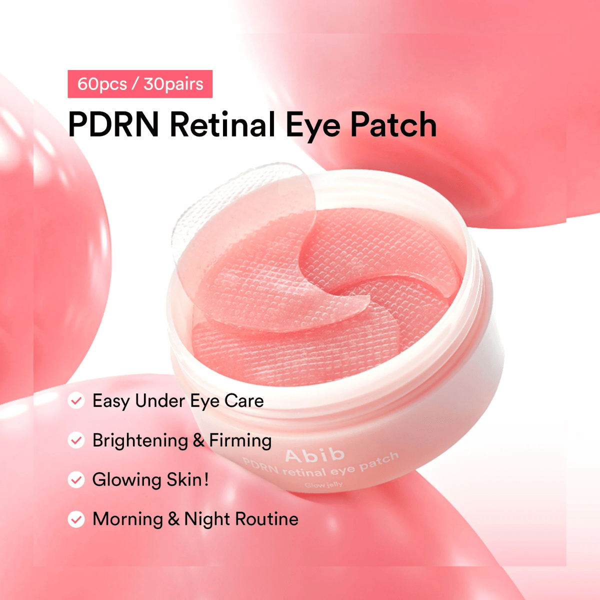 Abib PDRN retinal eye patch Glow jelly Korean Skincare | VELVET GLOW