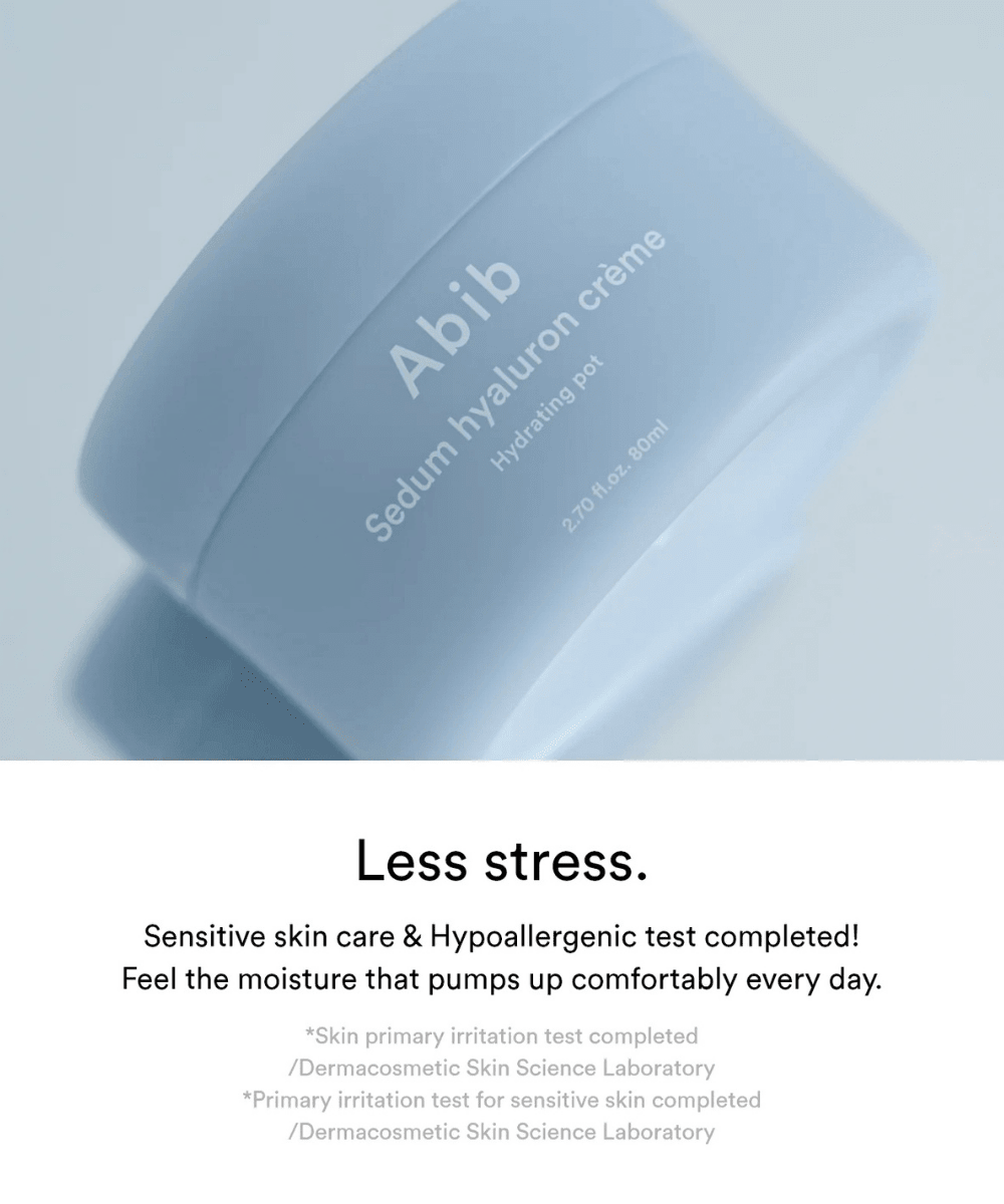 Abib Sedum hyaluron cream Hydrating pot Korean Skincare | VELVET GLOW