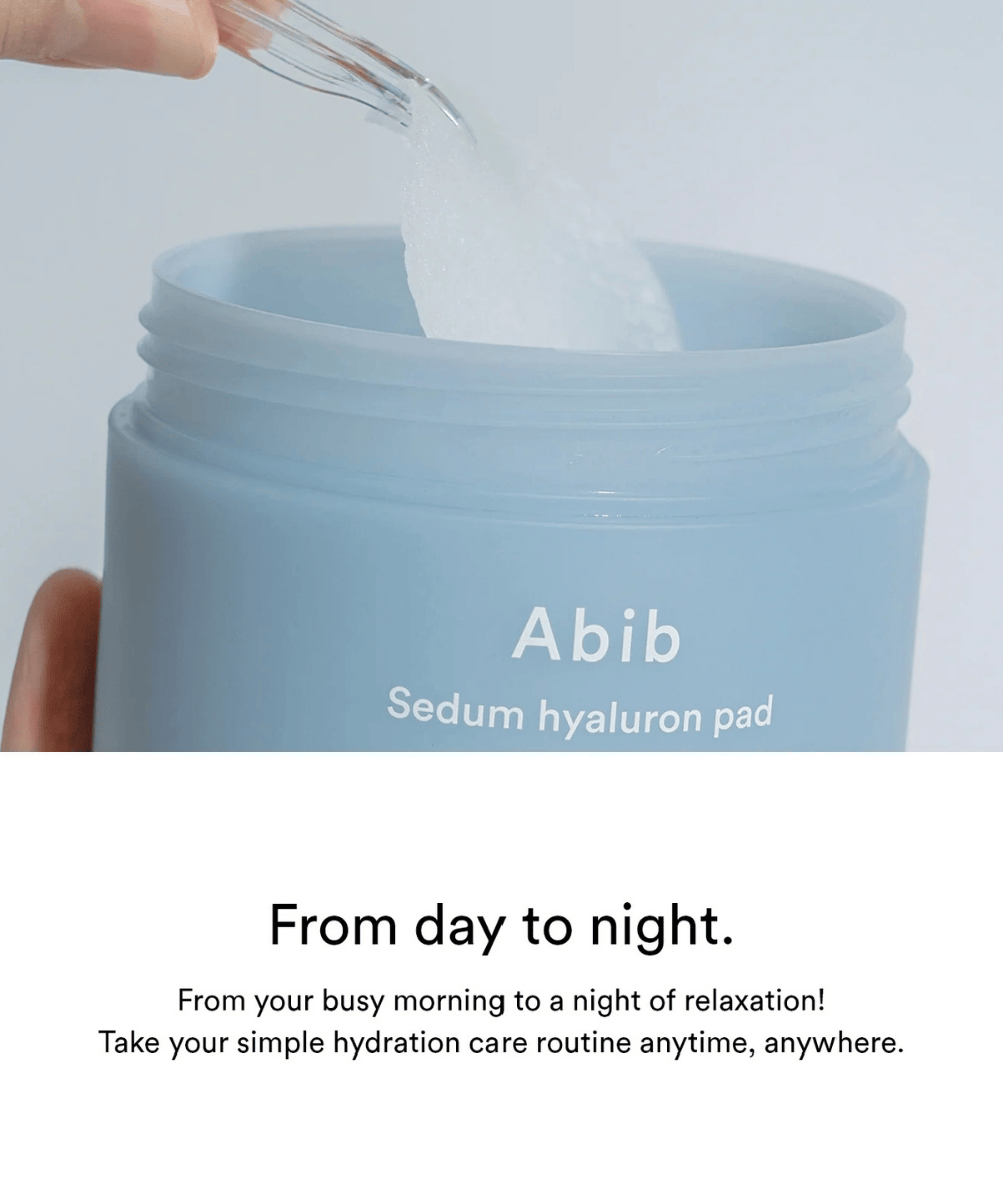 Abib Sedum hyaluron pad Hydrating touch Korean Skincare | VELVET GLOW
