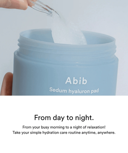 Abib Sedum hyaluron pad Hydrating touch Korean Skincare | VELVET GLOW