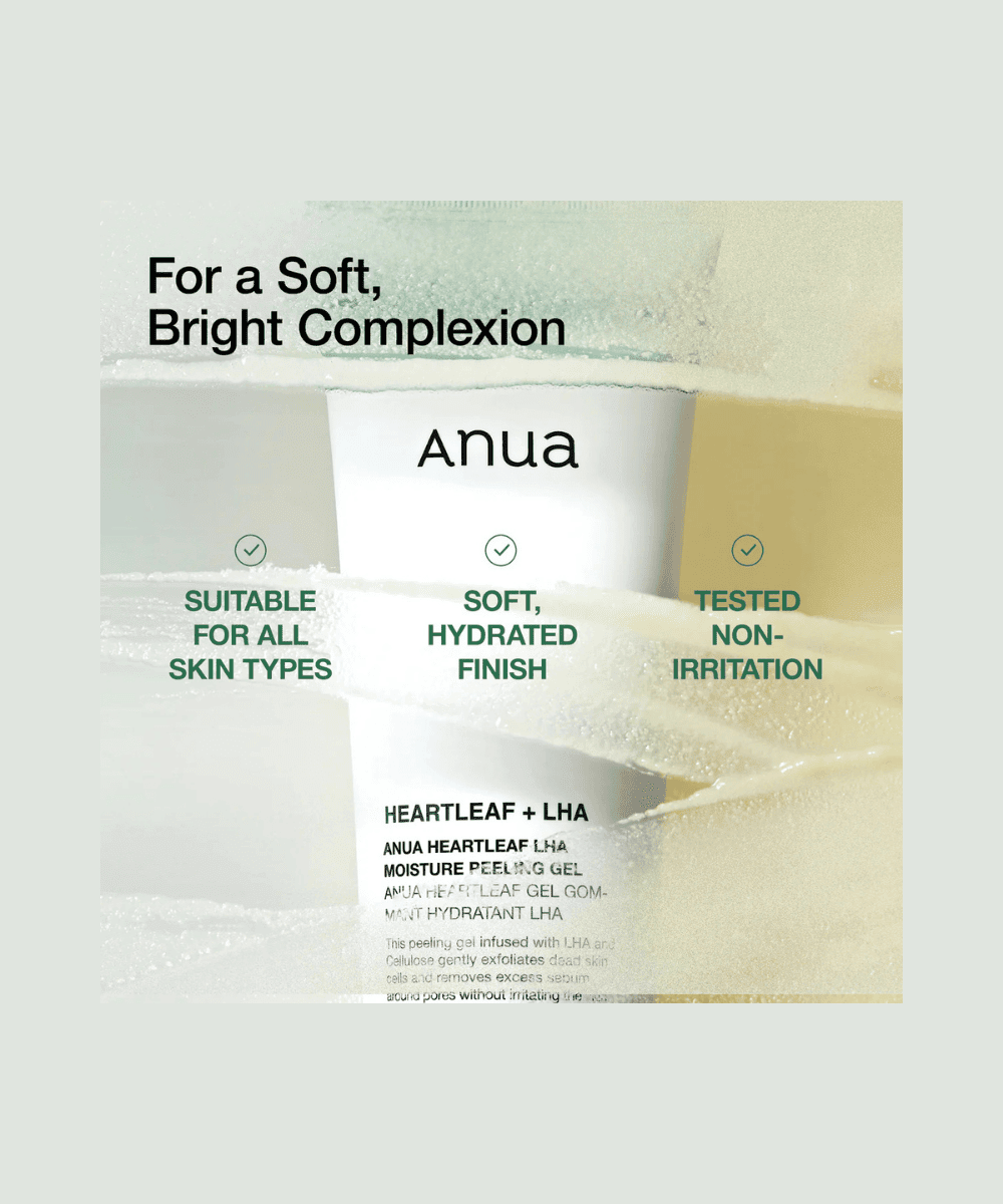 Anua Heartleaf LHA Moisture Peeling Gel Korean Skincare | VELVET GLOW