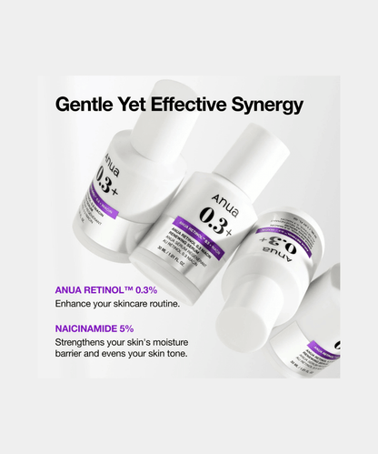 Anua Nano Retinol 0,3% + Niacin Renewing Serum Korean Skincare | VELVET GLOW