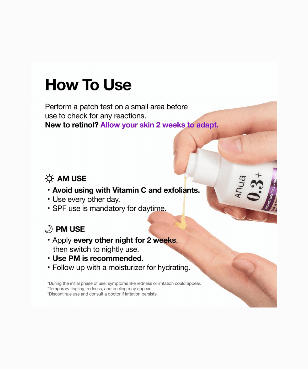 Anua Nano Retinol 0,3% + Niacin Renewing Serum Korean Skincare | VELVET GLOW
