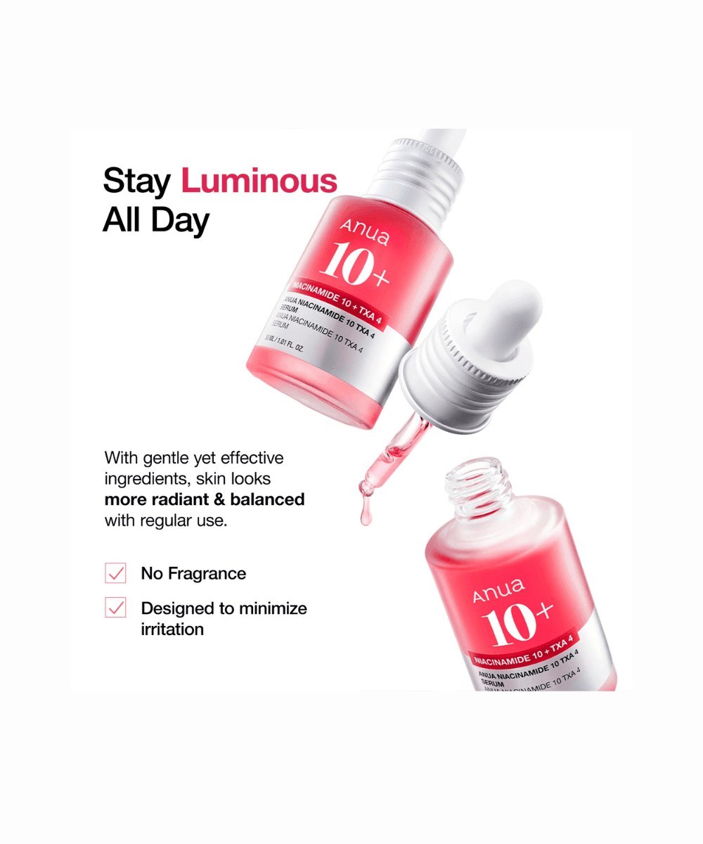 Anua Niacinamide 10% + TXA 4% Serum Korean Skincare | VELVET GLOW
