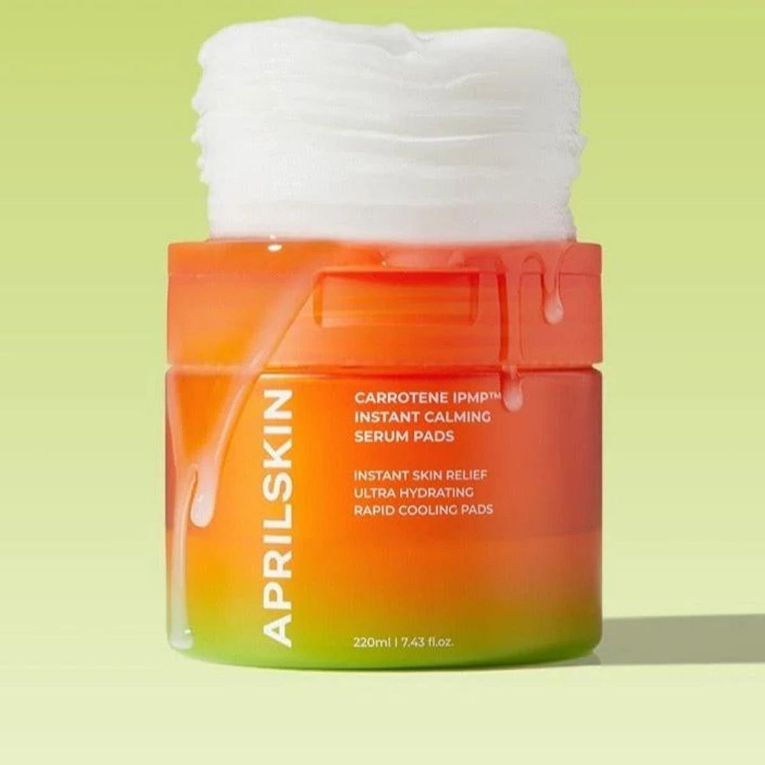 APRILSKIN Carrotene IPMP™ Instant Calming Serum Pads Korean Skincare | VELVET GLOW