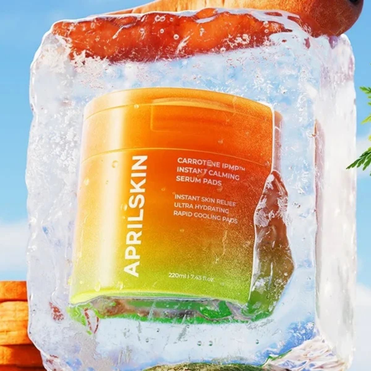 APRILSKIN Carrotene IPMP™ Instant Calming Serum Pads Korean Skincare | VELVET GLOW
