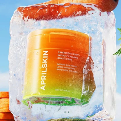 APRILSKIN Carrotene IPMP™ Instant Calming Serum Pads Korean Skincare | VELVET GLOW