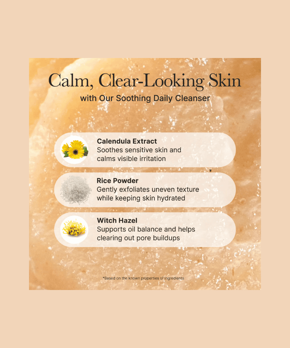 Arencia Calendula Rice Mochi Cleanser Korean Skincare | VELVET GLOW