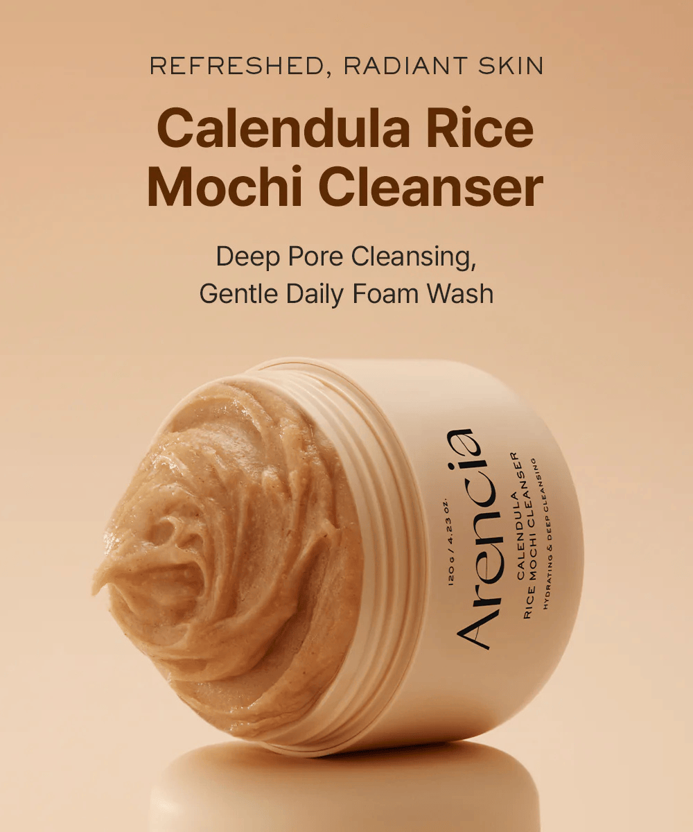 Arencia Calendula Rice Mochi Cleanser Korean Skincare | VELVET GLOW