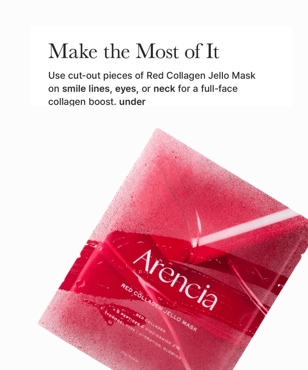 Arencia Red Collagen Jello Mask Korean Skincare | VELVET GLOW