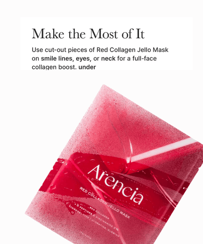 Arencia Red Collagen Jello Mask Korean Skincare | VELVET GLOW