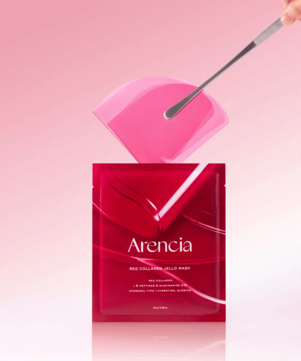 Arencia Red Collagen Jello Mask Korean Skincare | VELVET GLOW