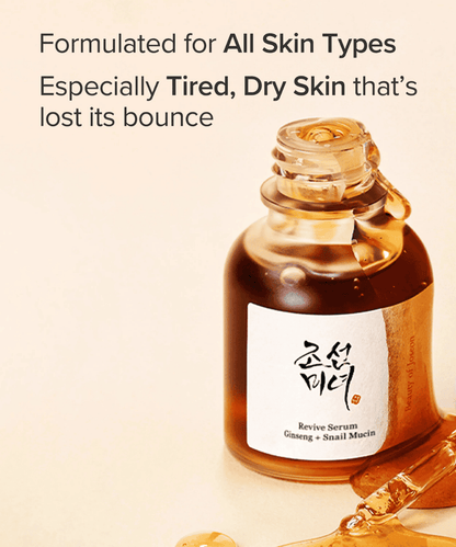 Beauty of Joseon Revive Serum : Ginseng + Snail Mucin Korean Skincare | VELVET GLOW