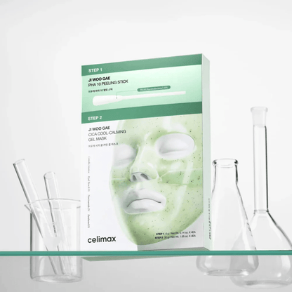 Celimax Ji Woo Gae Cica PHA Peel 2 - Step Gel Mask Korean Skincare | VELVET GLOW